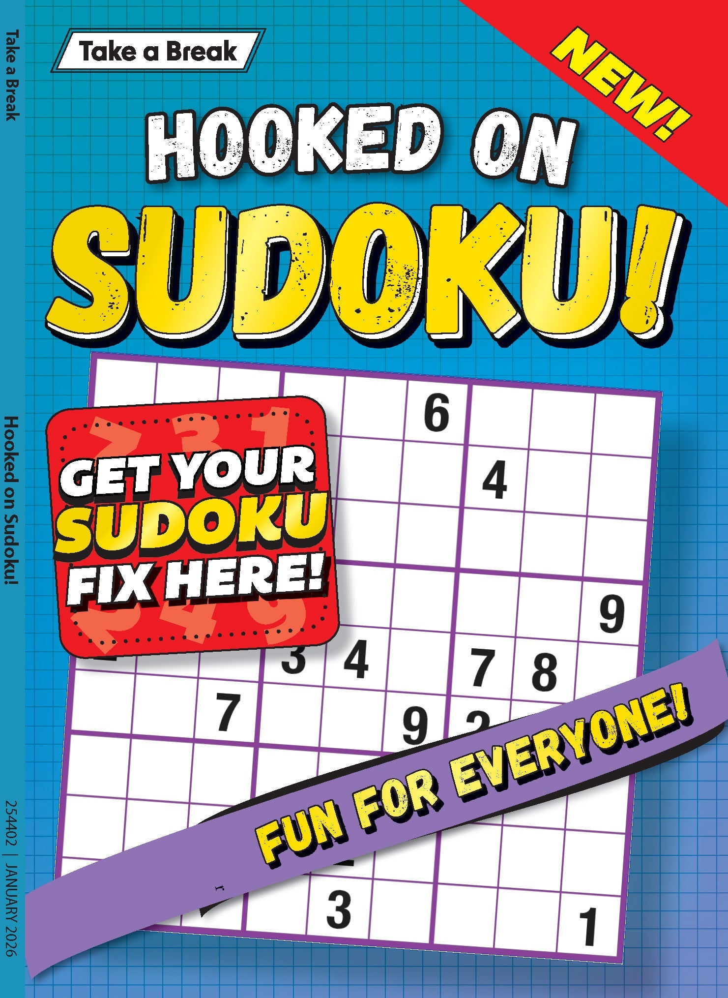 Take a Break - Hooked on Sudoku 25.10.24: Large Print, Get Your Sudoku Fix Here, Fun For Everyone, Relax & Unwind, Great For Travel, Brain Booster & More! Magazine Shop US