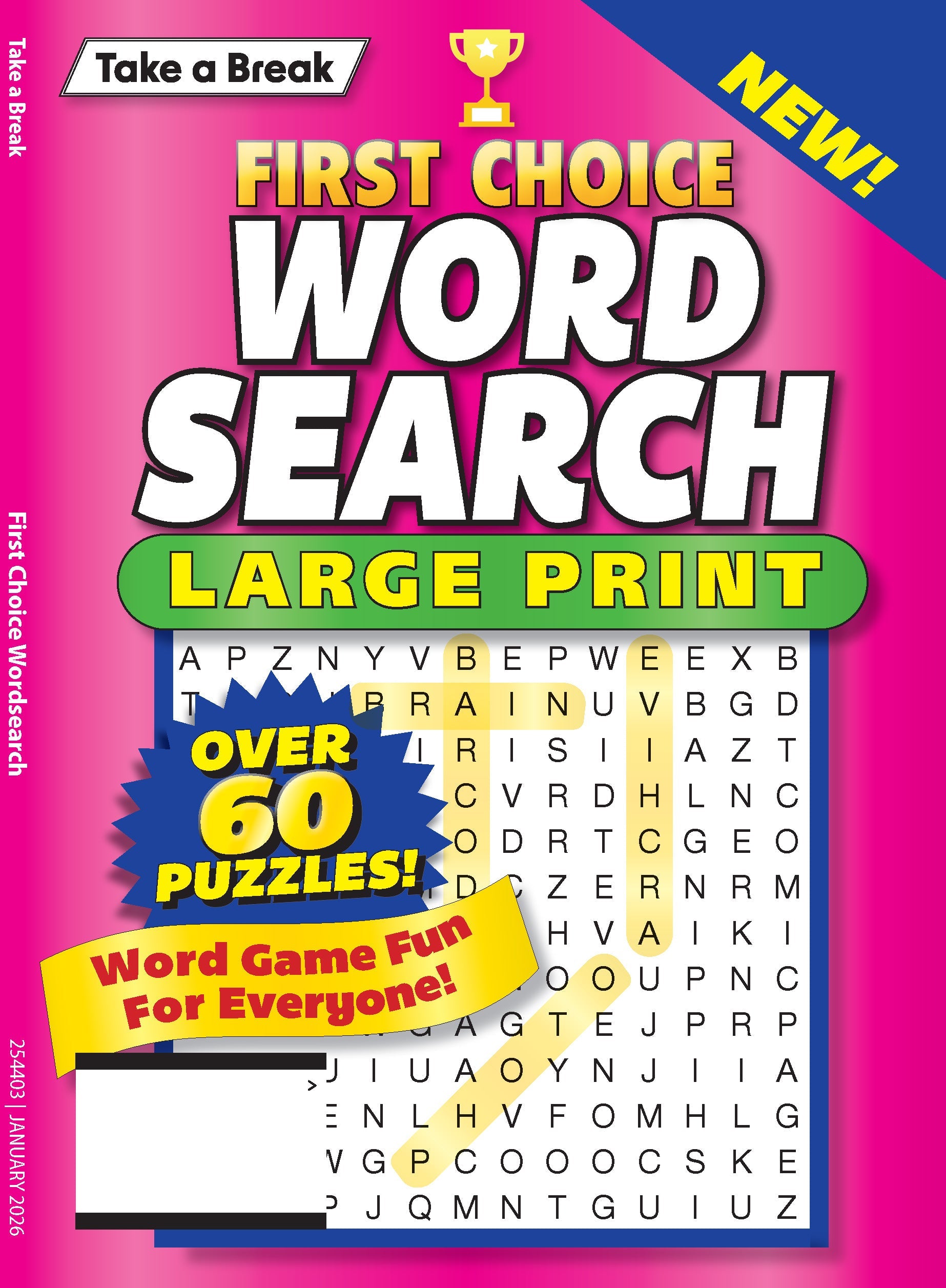 Take a Break - First Choice Word Search 25.10.24: Large Print, Over 60 Puzzles, Word Game Fun For Everyone, Relax & Unwind, Great For Travel, Brain Booster & More! Magazine Shop US