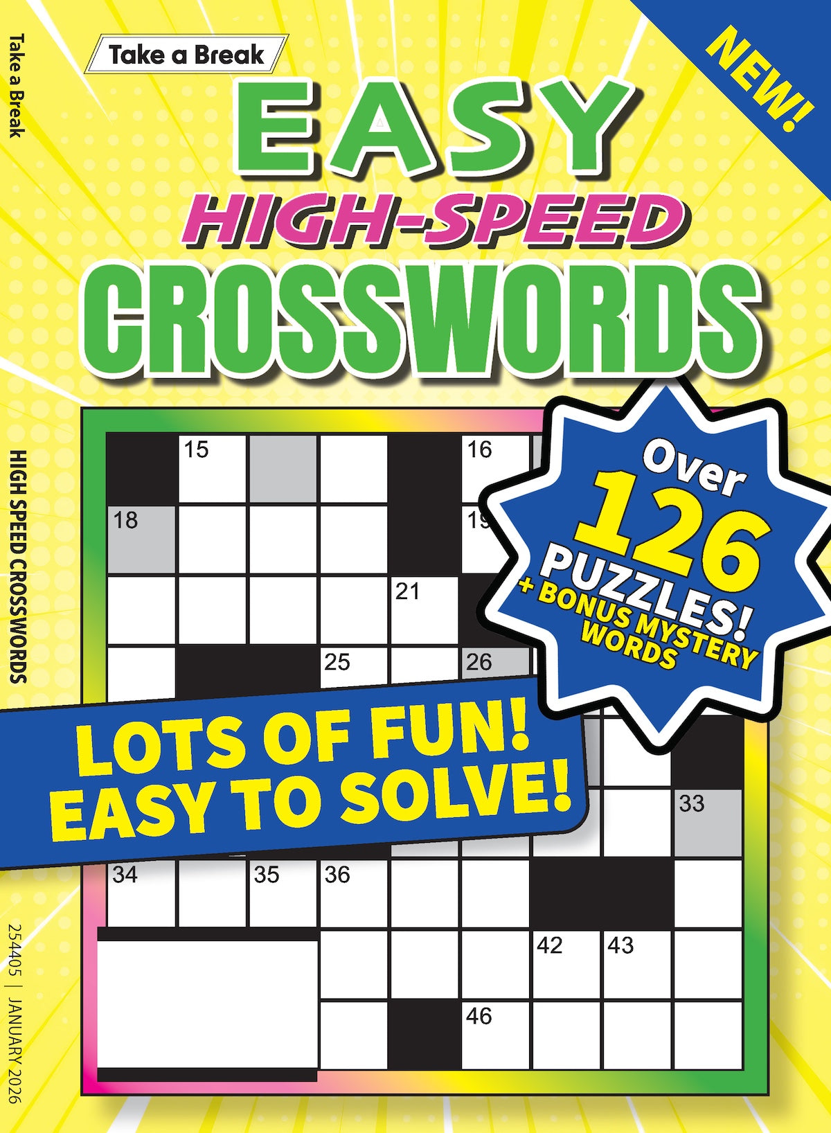Take a Break - Easy High Speed Crossword 25.10.24: Over 126 Easy Puzzles, Crosswords For All Ages, Simple To Solve, Relax & Unwind, Great For Travel, Brain Booster & More! Magazine Shop US