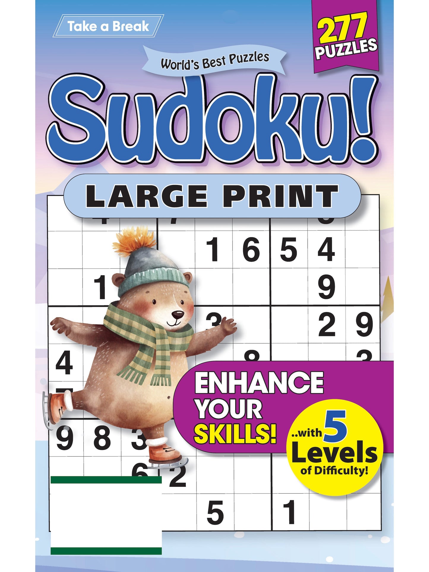 World's Best Puzzle - Sudoku 25.10.31: Large Print, 277 Puzzles, 5 Levels Of Difficulty, Relax & Unwind, Great For Travel, Brain Booster & More! Magazine Shop US