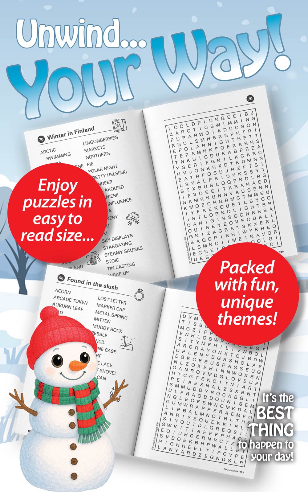 World's Best Puzzle - Word Search 25.11.07: Large Print, 71 Puzzles, Relax & Unwind, Great For Travel, Brain Booster & More! Magazine Shop US