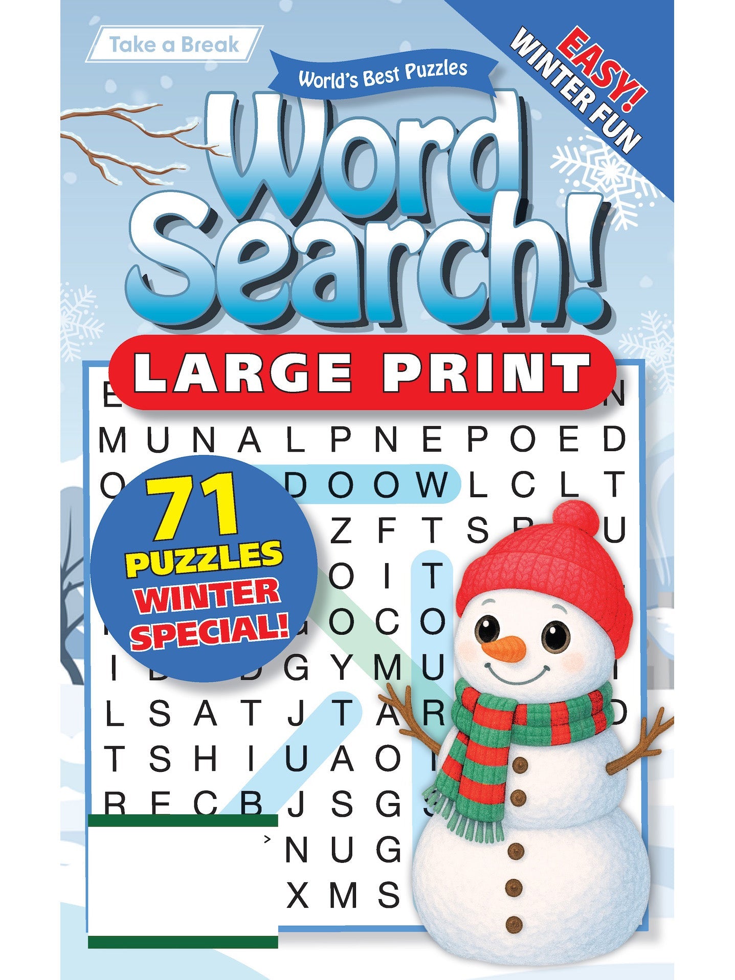 World's Best Puzzle - Word Search 25.11.07: Large Print, 71 Puzzles, Relax & Unwind, Great For Travel, Brain Booster & More! Magazine Shop US