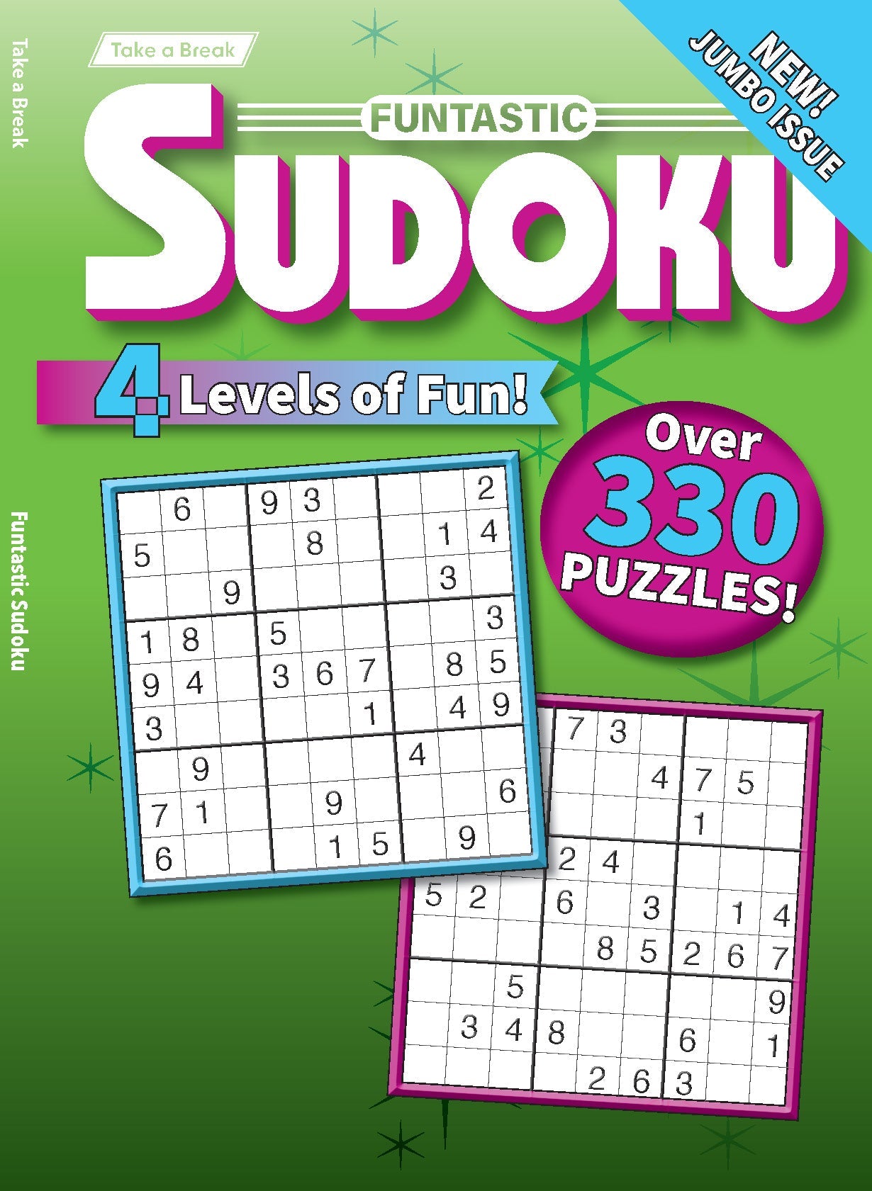 Take a Break - Funtastic Sudoku 25.11.14: Large Print, 330 Puzzles, 4 Levels Of Fun, Hours Of Mind-Boosting Fun, New Jumbo Issue, Relax, Unwind, Solve & More! Magazine Shop US