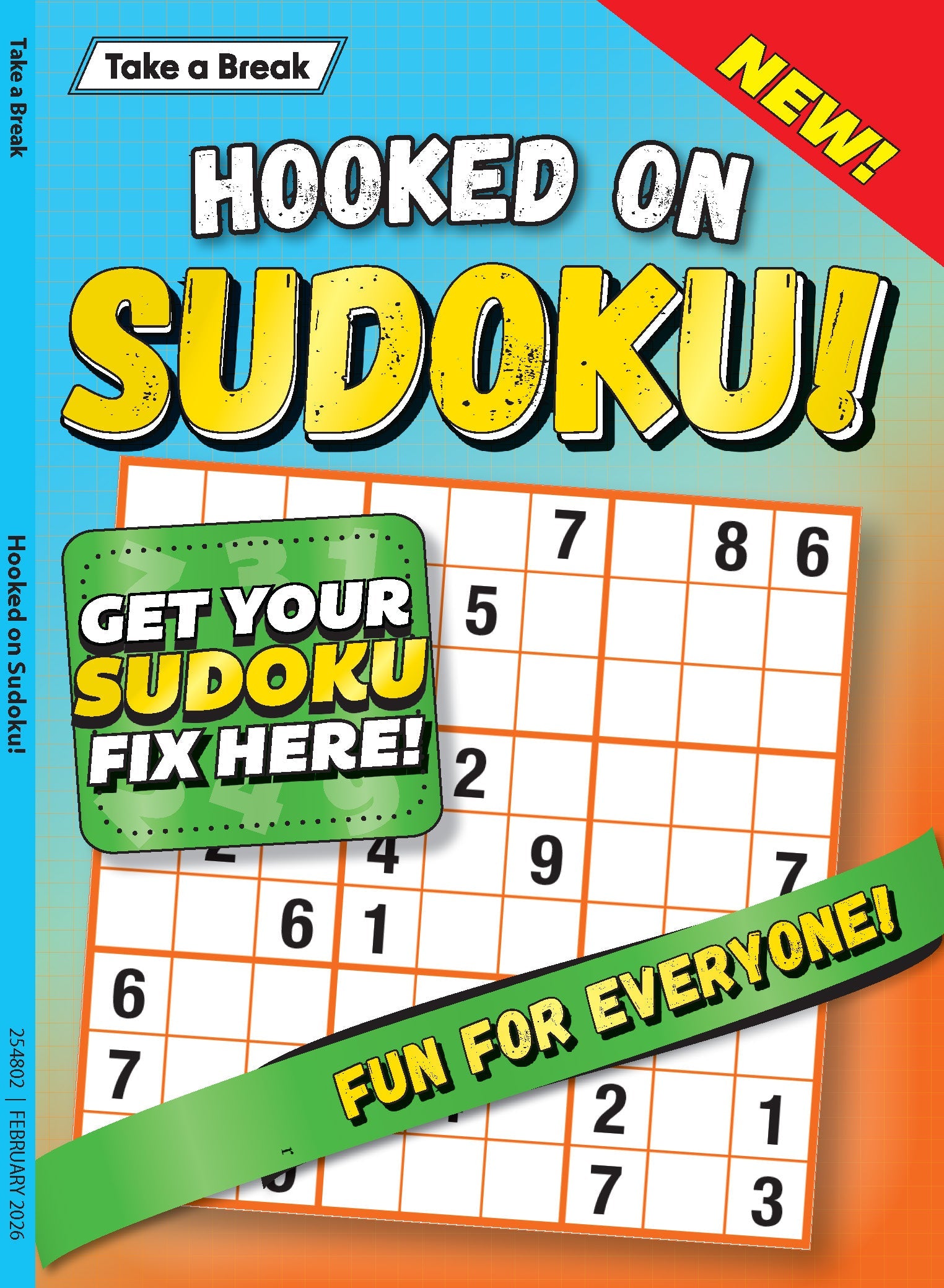 Take a Break - Hooked On Sudoku 25.11.21: Get Your Sudoku Fix Here, Fun For Everyone, Relax & Unwind, Great For Travel, Brain Booster & More! Magazine Shop US