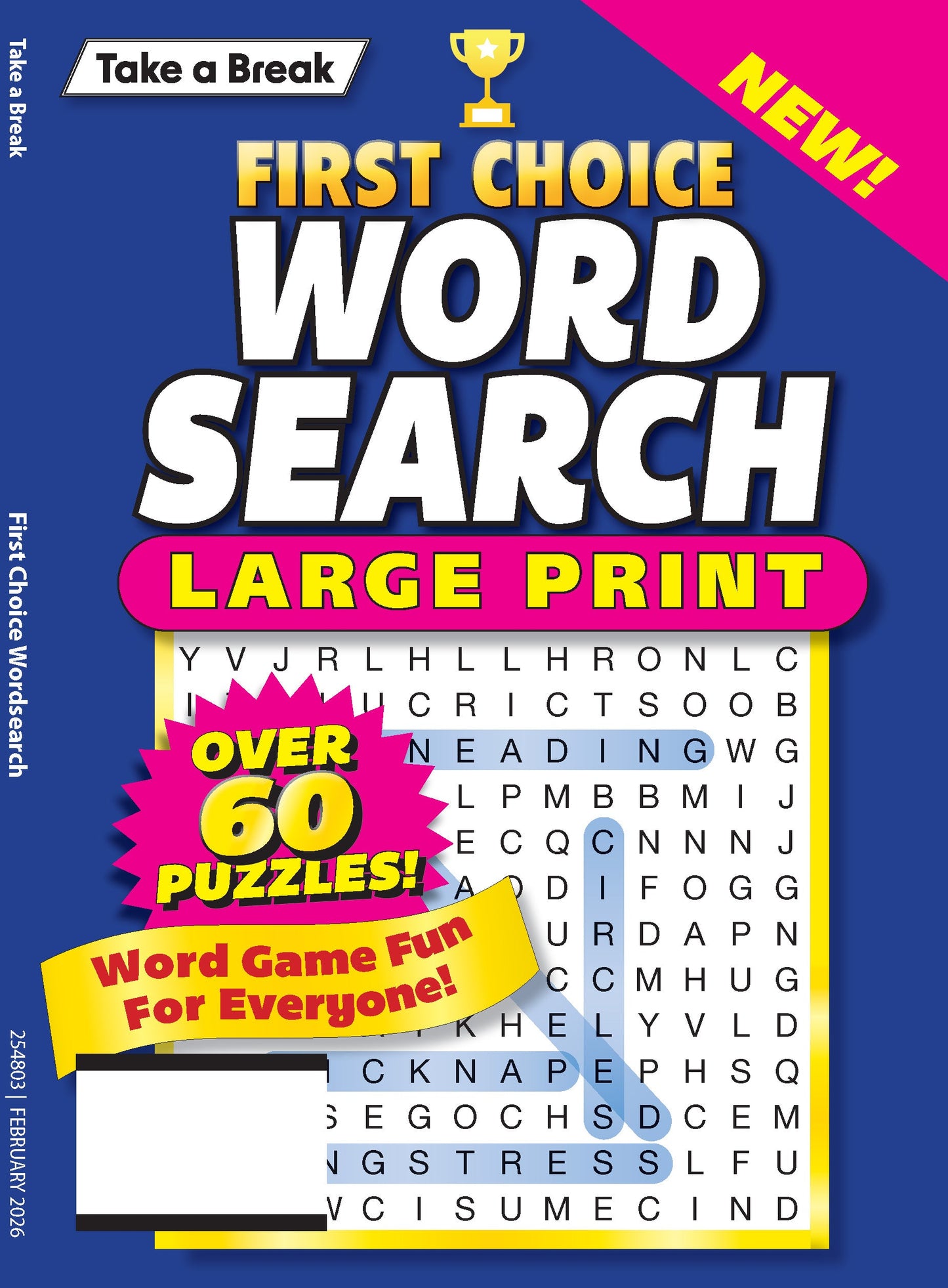Take a Break - First Choice Word Search 25.11.21: Large Print, Over 60 Puzzles, Word Game Fun For Everyone, Relax & Unwind, Great For Travel, Brain Booster & More! Magazine Shop US