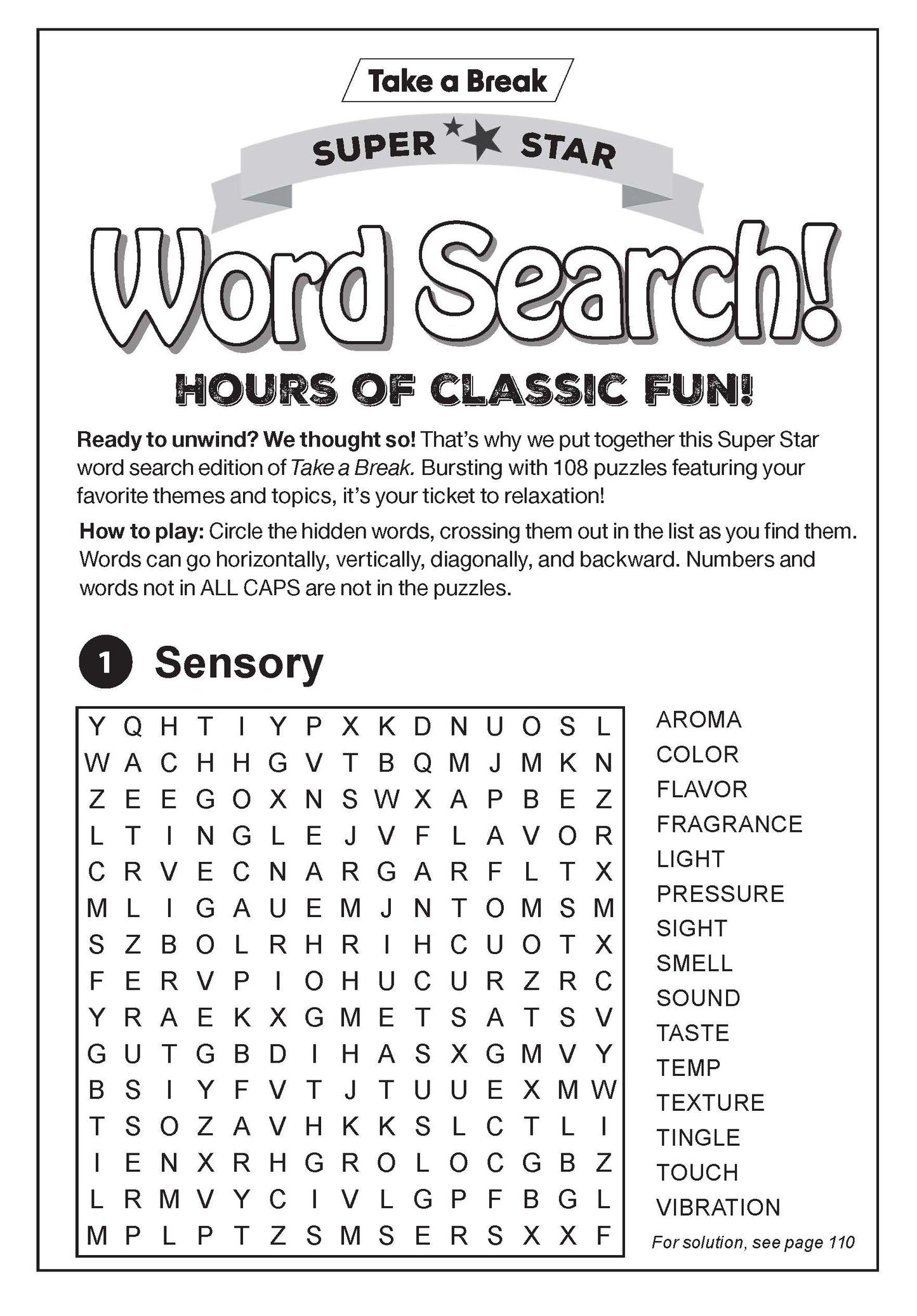 Take a Break - Superstar Word Search 25.11.28: Over 100 Puzzles, Classic Fun, Easy To Read, Fun To Play, Relax & Unwind, Great For Travel, Solve & More! Magazine Shop US