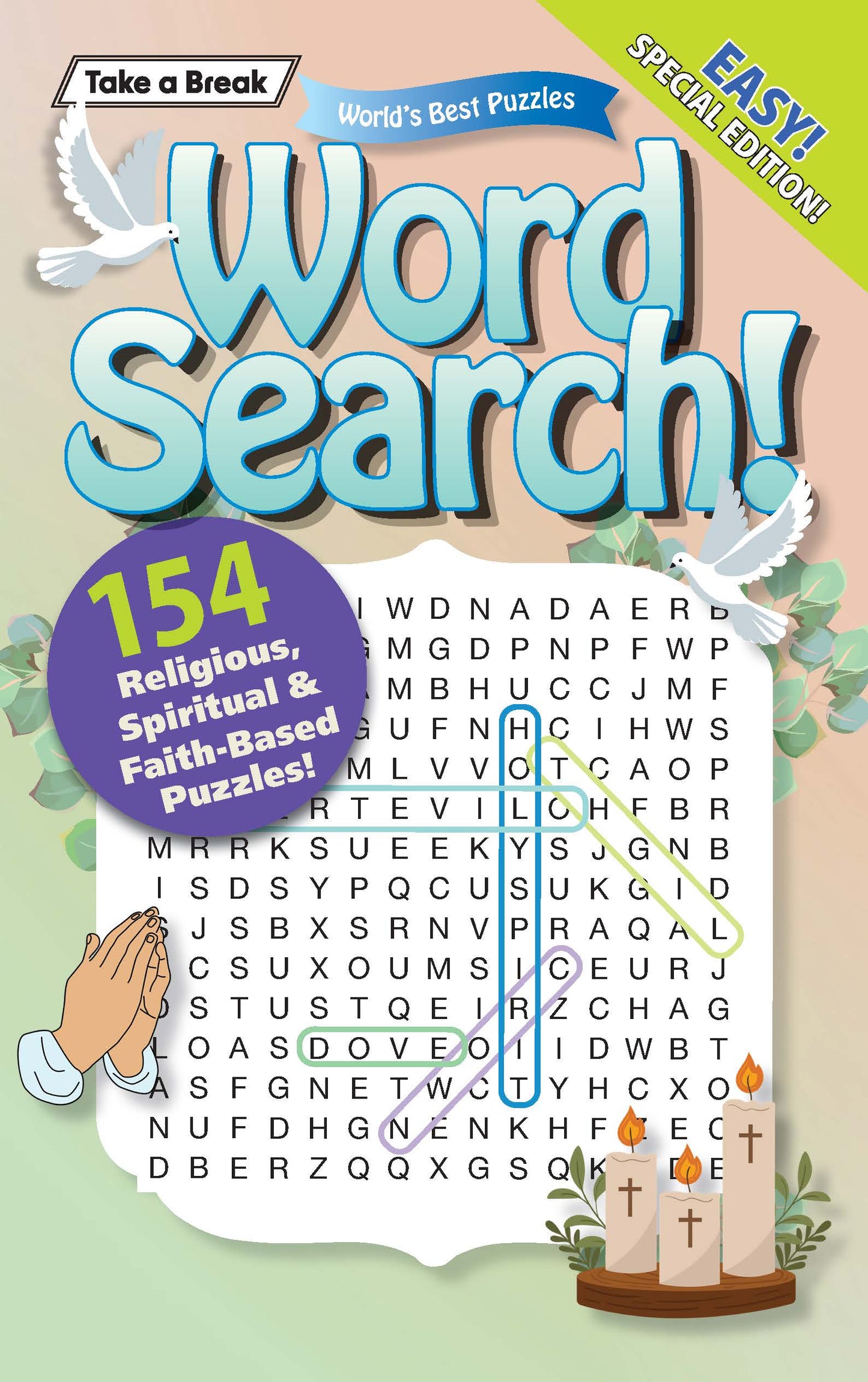 World's Best Puzzle - Word Search 25.12.05: 154 Religious, Spiritual & Faith-Based Themed Puzzles, Easy Special Edition, Relax & Unwind, Great For Travel, Solve & More! Magazine Shop US