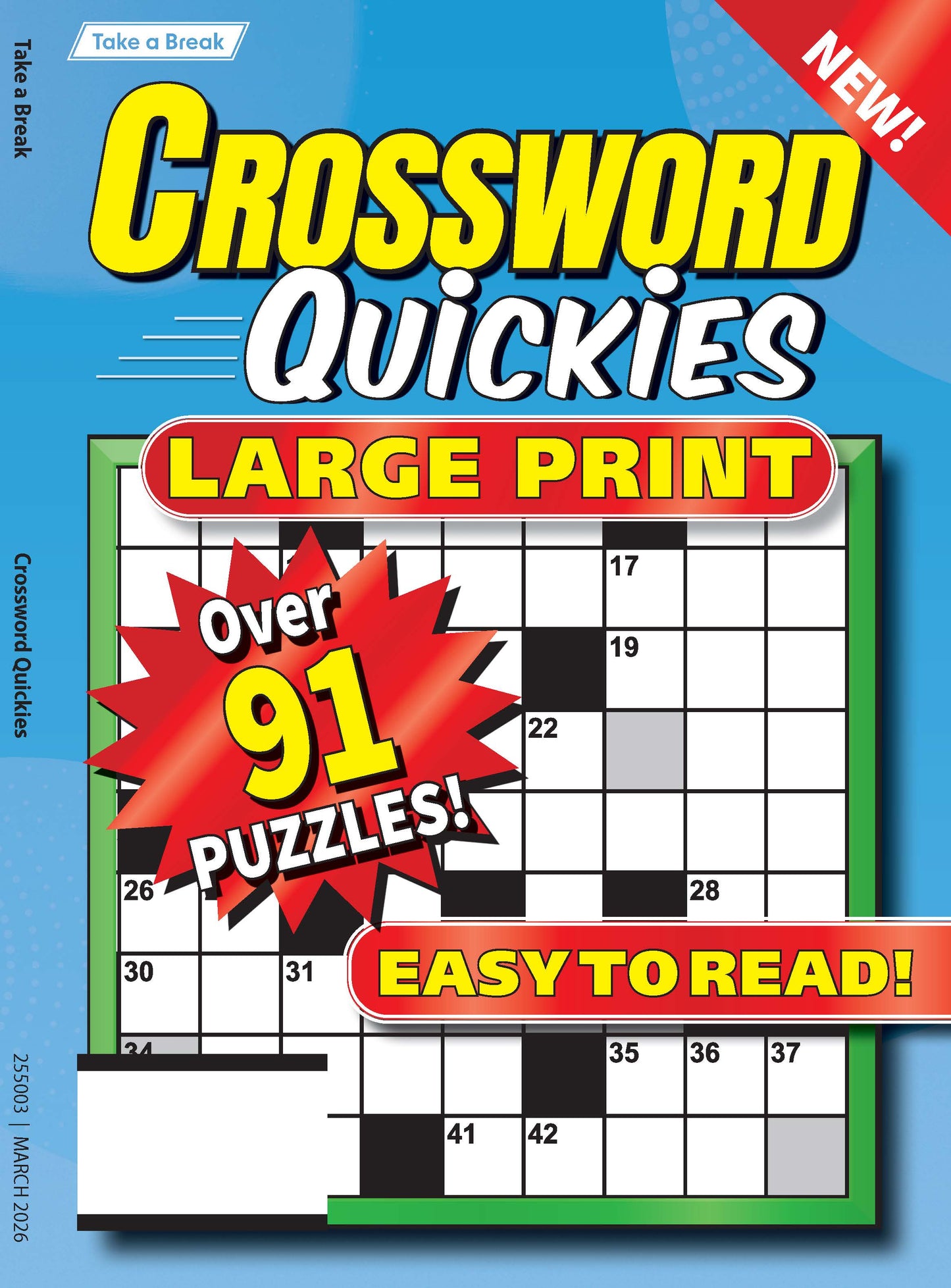Take a Break - Crossword Quickies 25.12.05: Over 91 Large Print Puzzles, Relax & Unwind, Easy To Read & Solve, The Perfect Brain Booster & More! Magazine Shop US