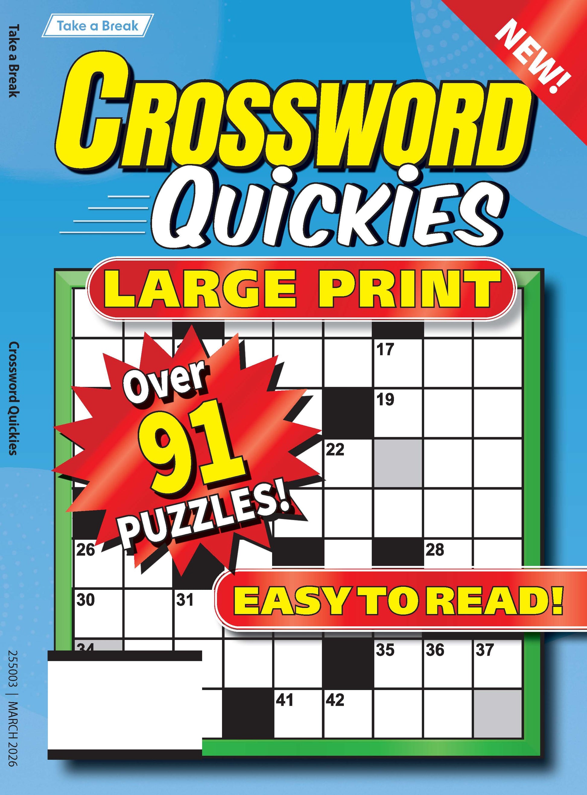 Take a Break - Crossword Quickies 25.12.05: Over 91 Large Print Puzzles, Relax & Unwind, Easy To Read & Solve, The Perfect Brain Booster & More! Magazine Shop US