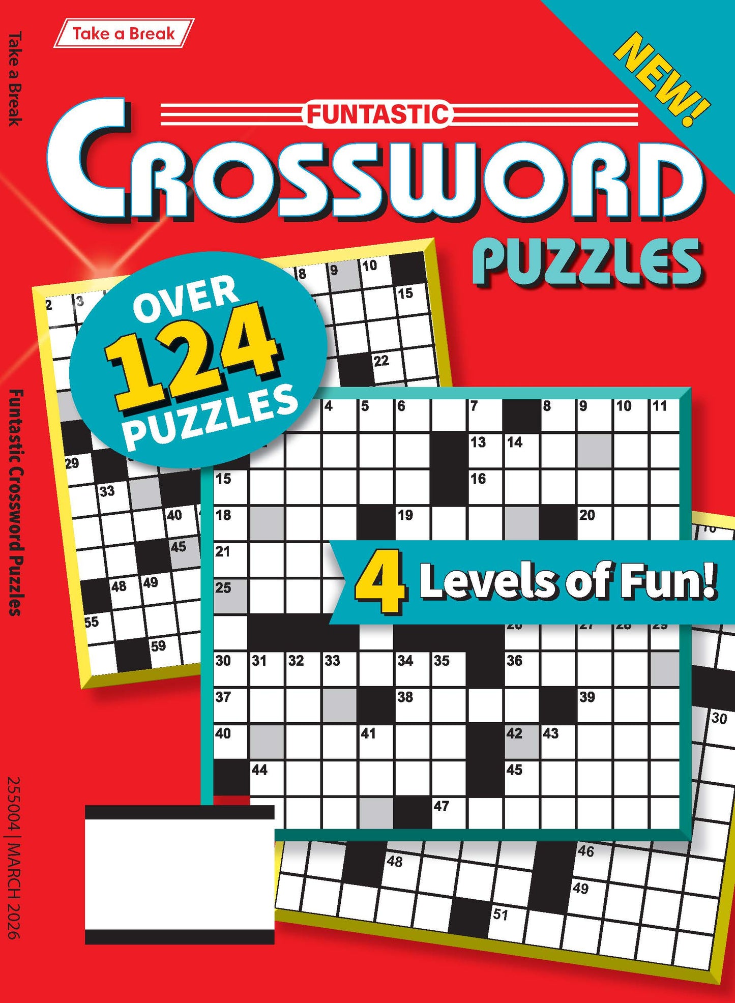 Take a Break - Funtastic Crossword 25.12.05: Over 124 Puzzles & 4 Levels Of Fun, Relax, Unwind, Perfect For Travel, Hours Of Mind-Boosting Fun & More! Magazine Shop US