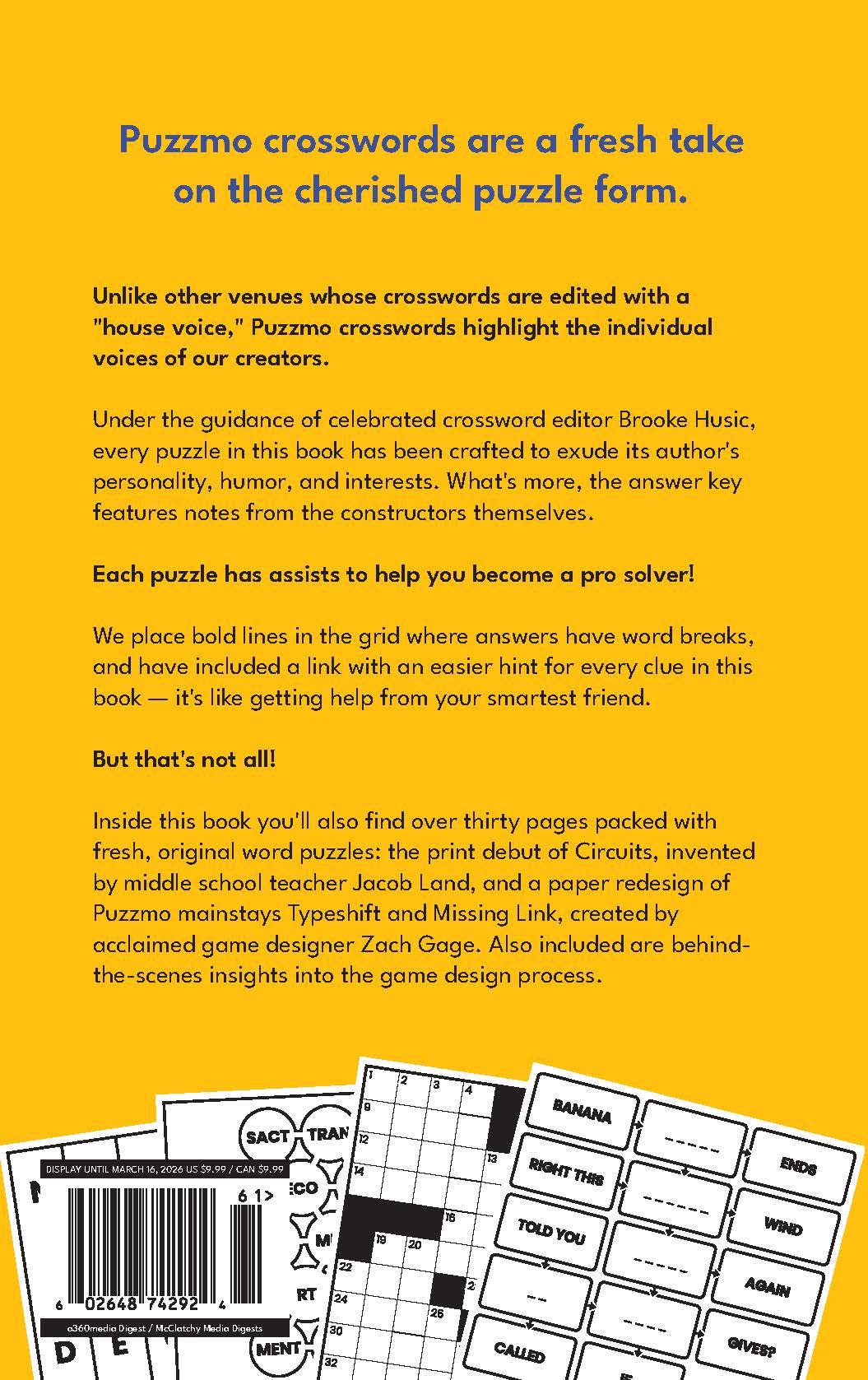 Puzzmo - Crossword Puzzles Volume 1: 100+ Pages Of The Best New Paper Puzzles, Ultimate Brain-Teaser Collection With 10 Exclusive Challenges, Original Word Puzzles, Hours Of Puzzle-Solving Fun & More! Magazine Shop US