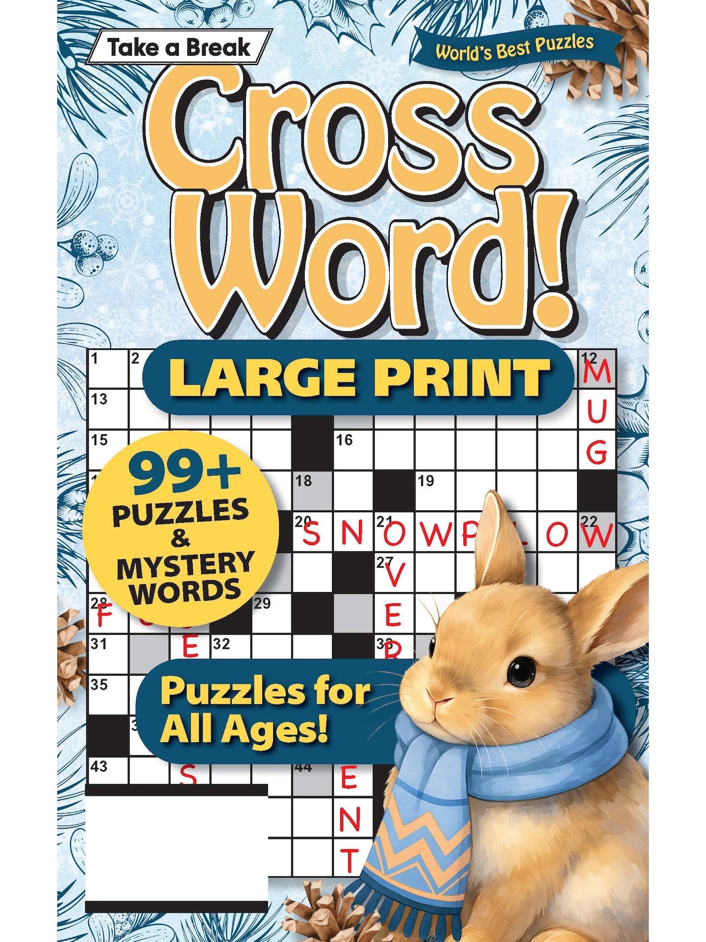 World's Best Puzzle - Crossword 25.12.26: Large Print, Over 99 Puzzles & Mystery Words, Perfect Puzzles For All Ages, Relax & Unwind, Great For Travel, Hours Of Mind-Boosting Fun & More! Magazine Shop US