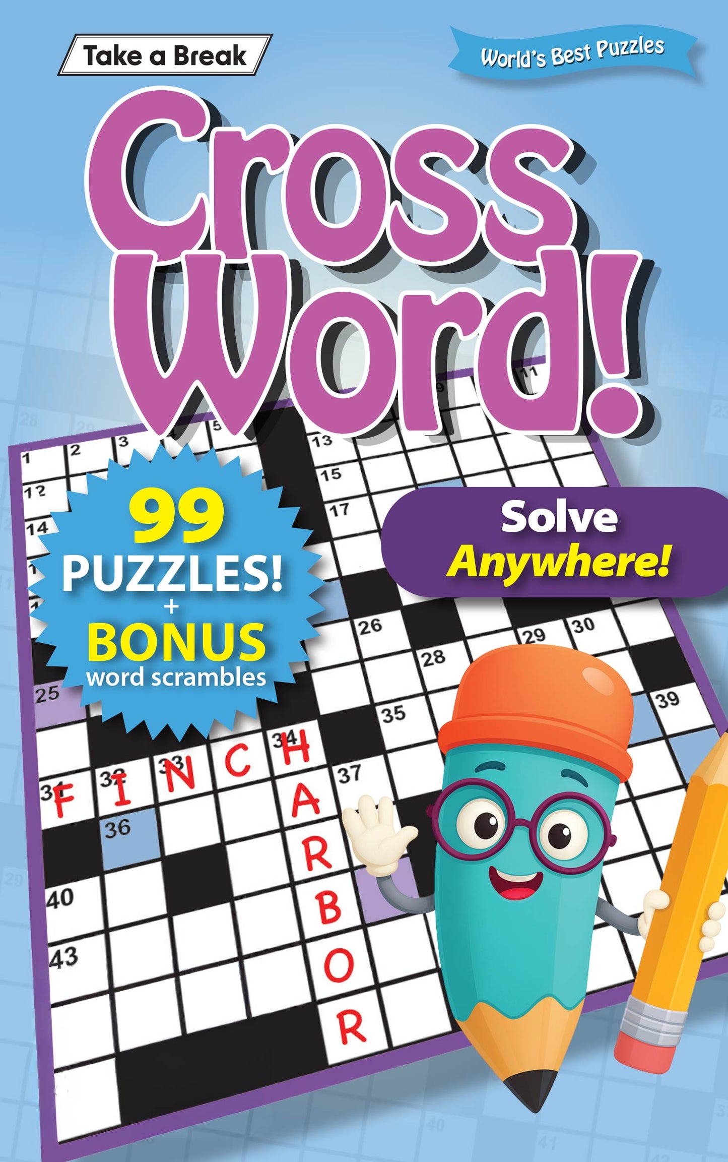 World's Best Puzzle - Crossword 26.01.02: 99 Puzzles & Bonus Scrambles, Solve Anywhere, Relax & Unwind, Great For Travel, Brain Booster & More! Magazine Shop US