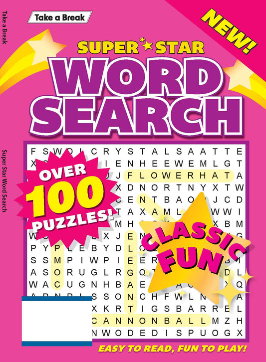 Take a Break - Superstar Word Search 26.01.16: Over 100 Puzzles, Classic Fun, Easy To Read, Fun To Play, Relax & Unwind, Great For Travel, Solve, Relax, Unplug & More! Magazine Shop US