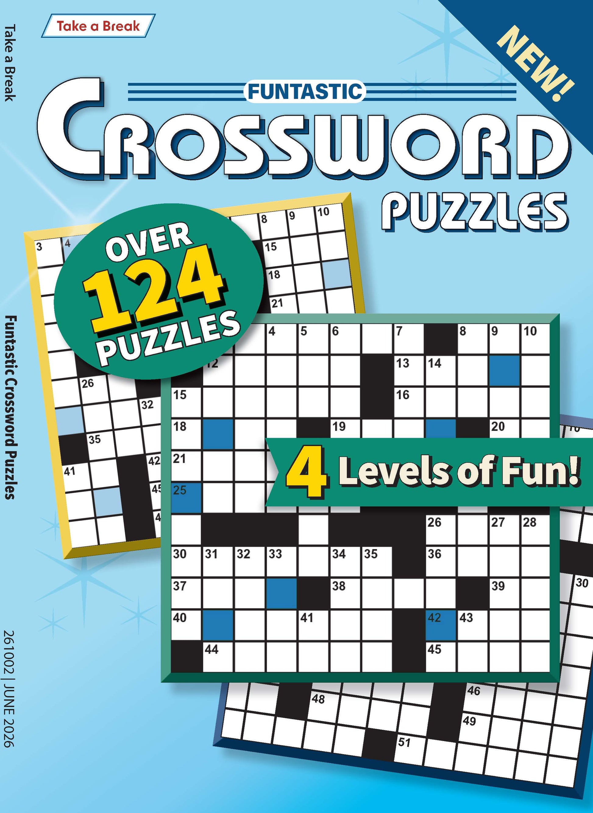 Take a Break - Funtastic Crossword 26.04.10: Over 124 Puzzles, 4 Levels Of Fun, Relax & Unwind, Great For Travel, Sharpen Your Brain & More! Magazine Shop US