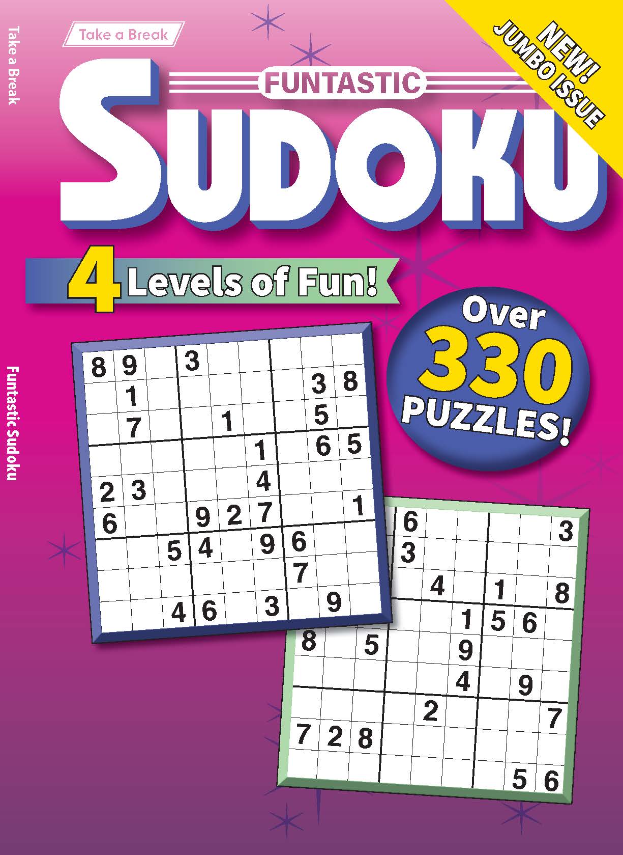 Take a Break - Funtastic Sudoku 26.04.17: Jumbo Issue, Over 330 Puzzles & 4 Levels Of Fun, Relax & Unwind, Perfect For Long Trips, Sharpen Your Brain & More! Magazine Shop US