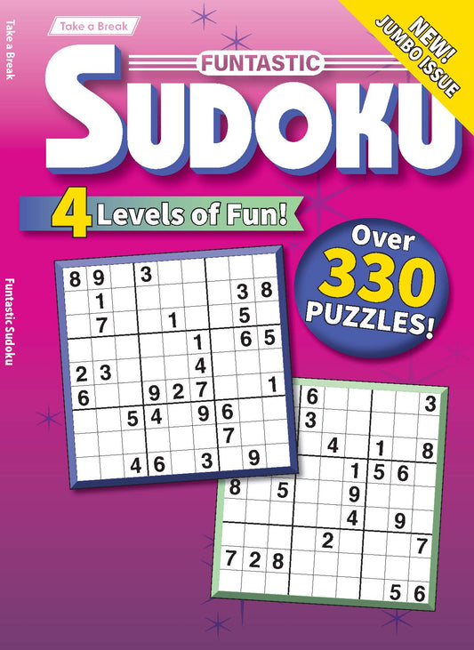 Take a Break - Funtastic Sudoku 26.04.17: Jumbo Issue, Over 330 Puzzles & 4 Levels Of Fun, Relax & Unwind, Perfect For Long Trips, Sharpen Your Brain & More! Magazine Shop US