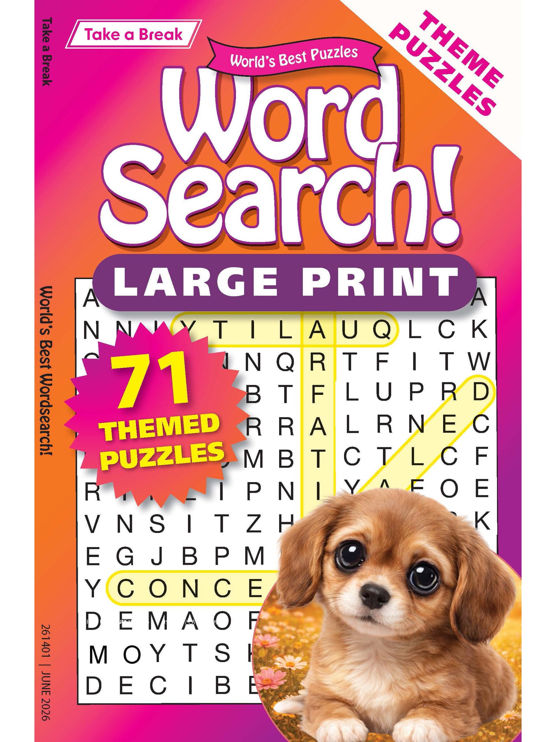 World's Best Puzzle - Word Search 26.03.27: Large Print, 71 Themed Puzzles, Relax & Unwind, Great For Travel, Brain Booster & More Magazine Shop US