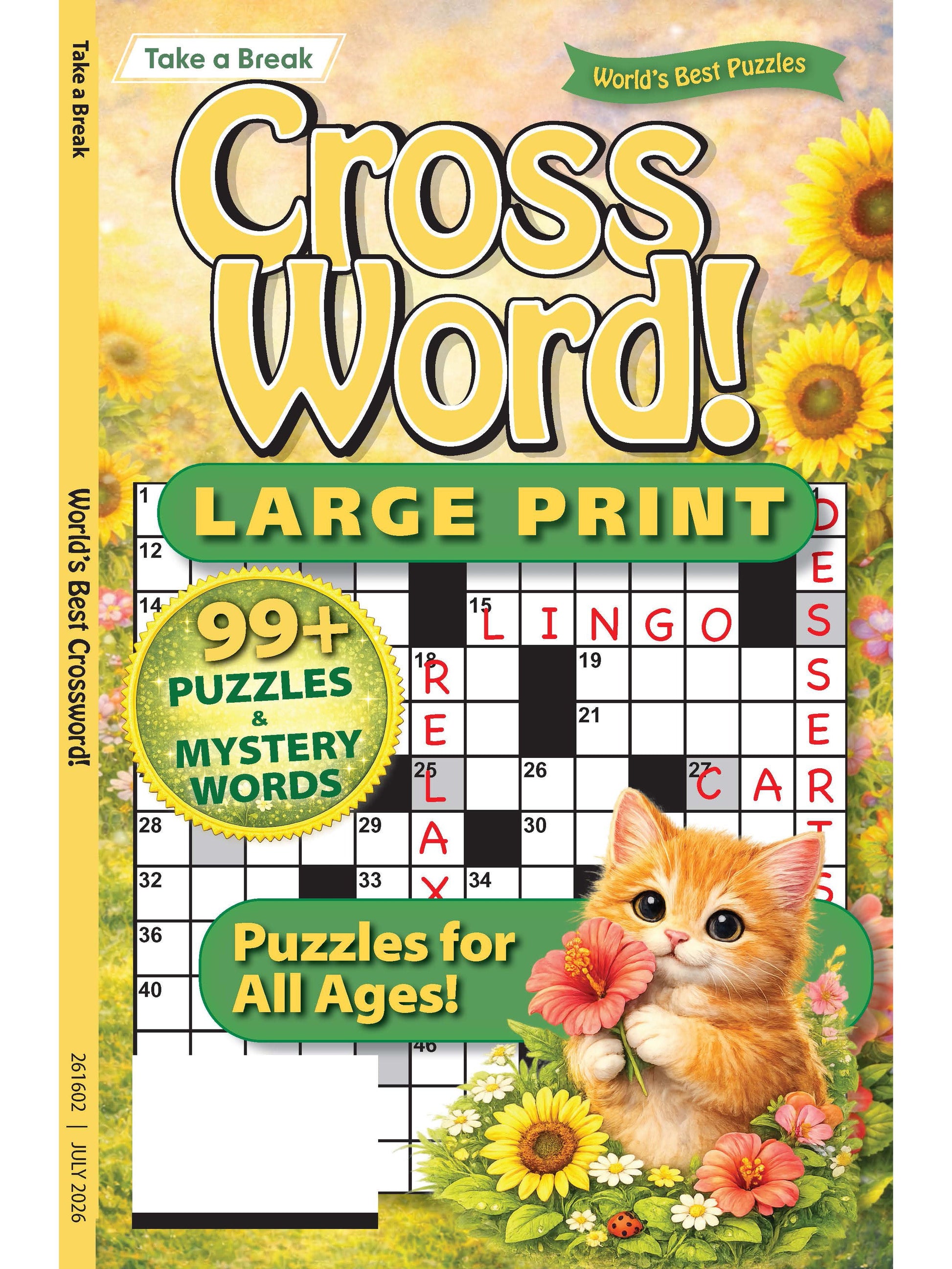 World's Best Puzzle - Crossword 26.04.10: Large Print, Over 99 Puzzles & Mystery Words, Puzzles For All Ages, Relax & Unwind, Perfect For Travel, Solve & More! Magazine Shop US