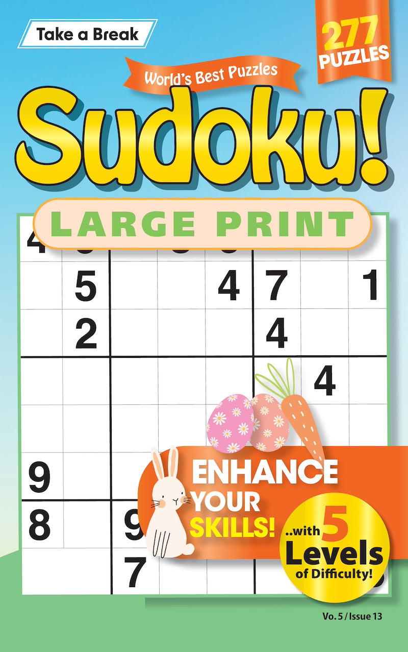 World's Best Puzzles Sudoku - Large Print, Volume 5 Issue 13 - Enhance Your Skills With 5 Levels of Difficulty Magazine Shop US
