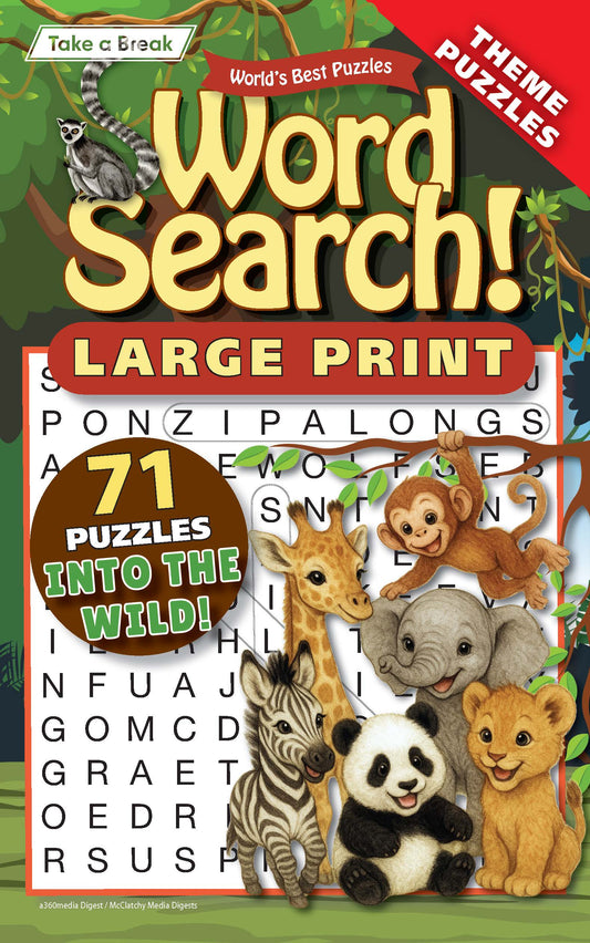 World's Best Puzzle - Word Search 25.12.05: Large Print, 71 Puzzles, Into The Wild Themed Puzzles, Easy To Read, Great For Travel, Relax, Unwind, Sharpen Your Brain & More! Magazine Shop US