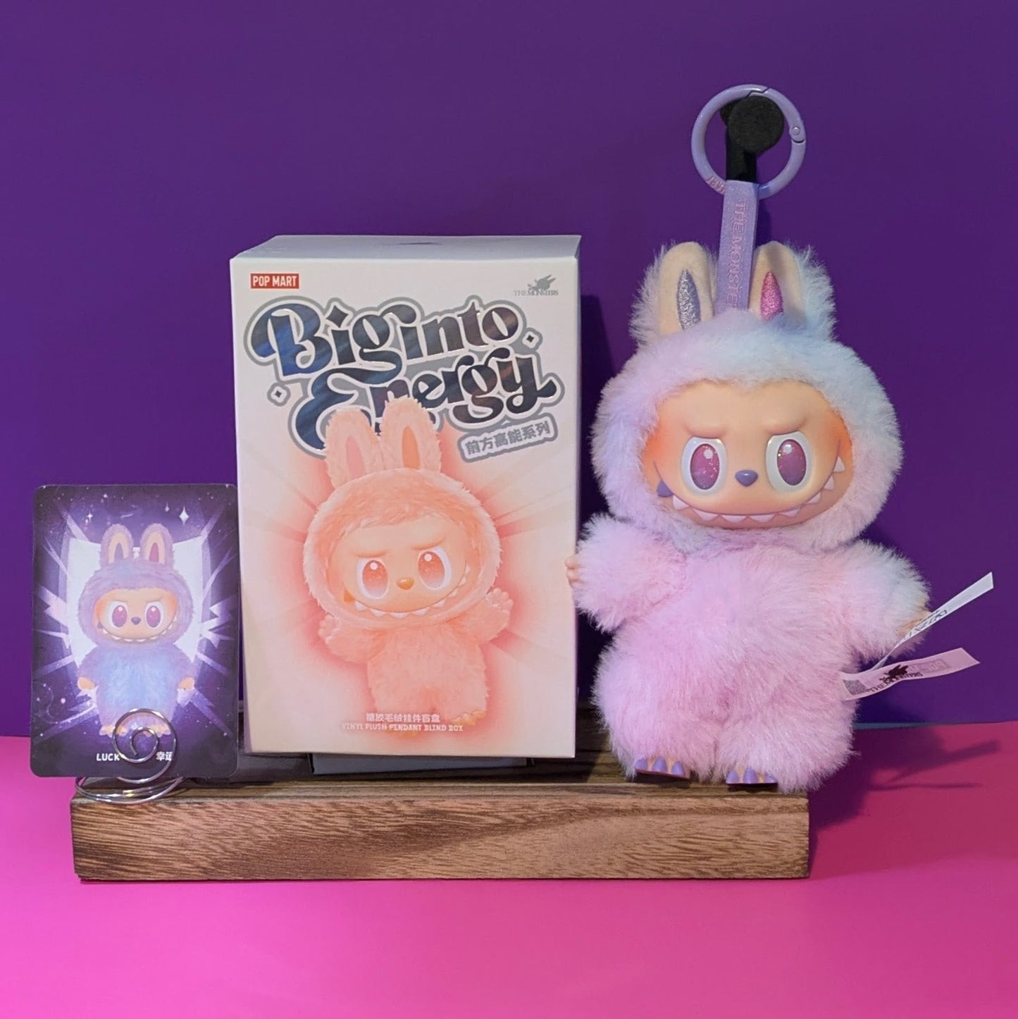 [In Stock] POPMART Big into Energy Series-Vinyl Plush Pendant Blind Box Labubu Luck Ralphie's Funhouse