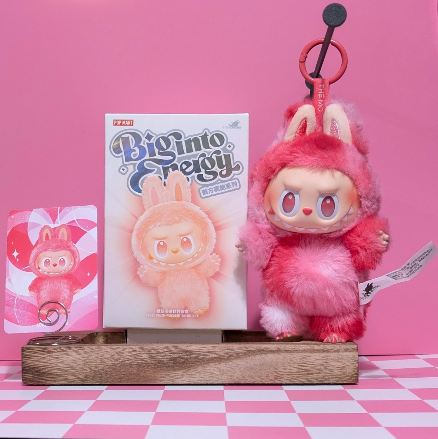 [In Stock] POPMART Big into Energy Series-Vinyl Plush Pendant Blind Box Labubu Love Ralphie's Funhouse