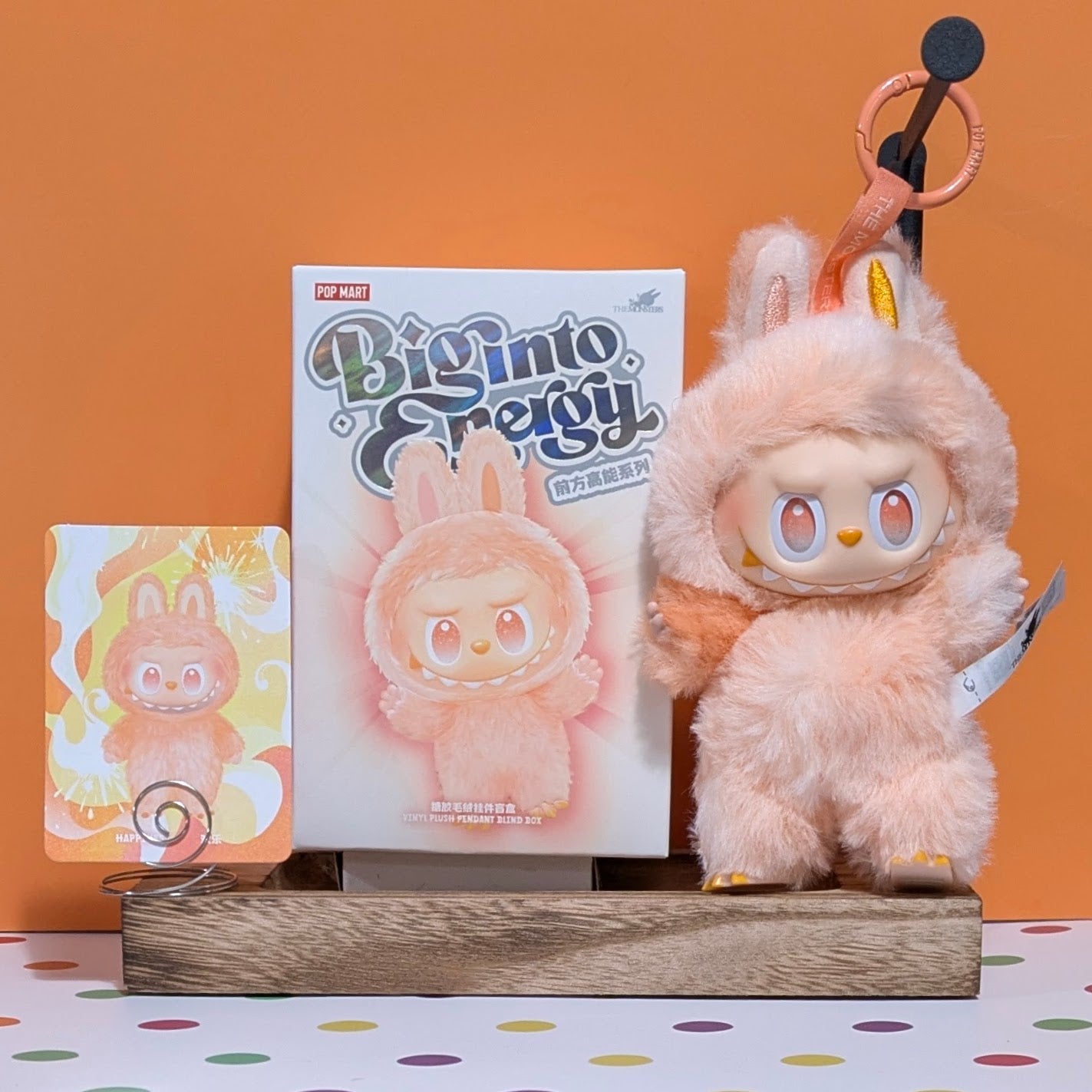 [In Stock] POPMART Big into Energy Series-Vinyl Plush Pendant Blind Box Labubu Happiness Ralphie's Funhouse