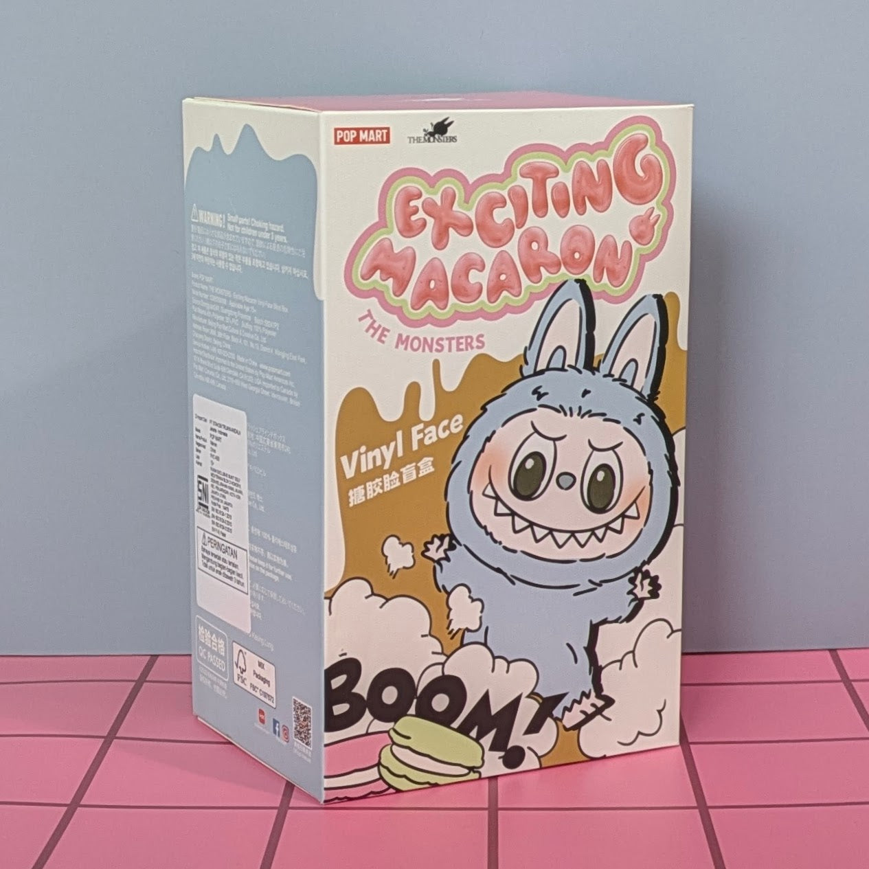 [IN STOCK] POPMART Exciting Macaron Vinyl Face Blind Box Labubu Single Sealed Blind Box Ralphie's Funhouse