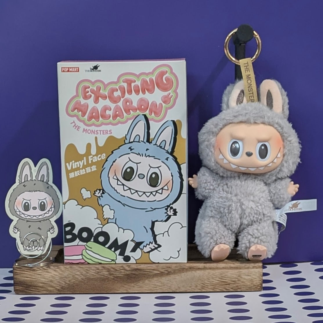 [IN STOCK] POPMART Exciting Macaron Vinyl Face Blind Box Labubu Sesame Bean Ralphie's Funhouse