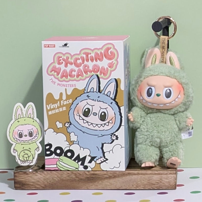 [IN STOCK] POPMART Exciting Macaron Vinyl Face Blind Box Labubu Green Grape Ralphie's Funhouse