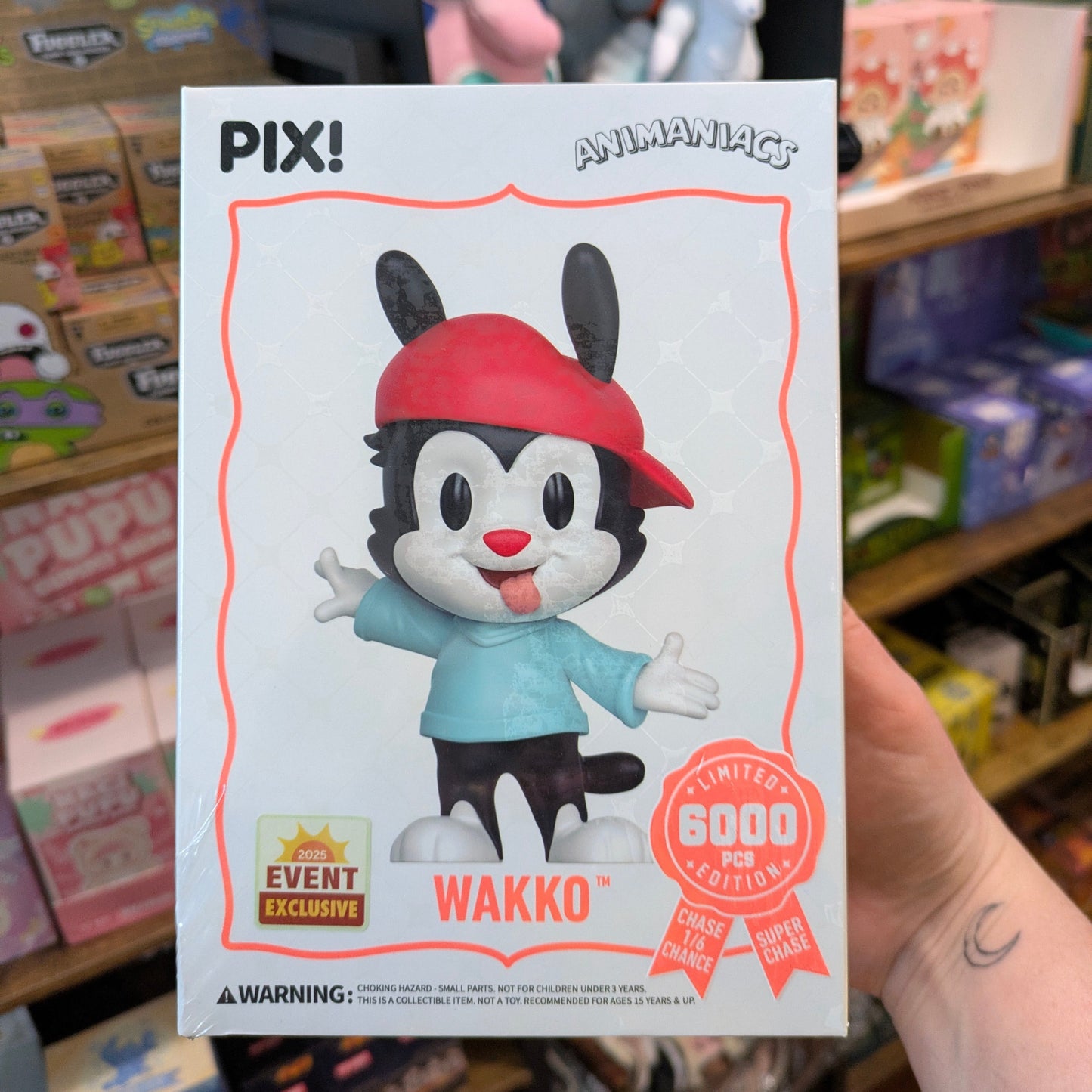 [Thrilljoy] [EXCLUSIVE] Animaniacs - Wakko LE6000 PIX Vinyl Figure (1 in 6 Chance at Chase) Ralphie's Funhouse
