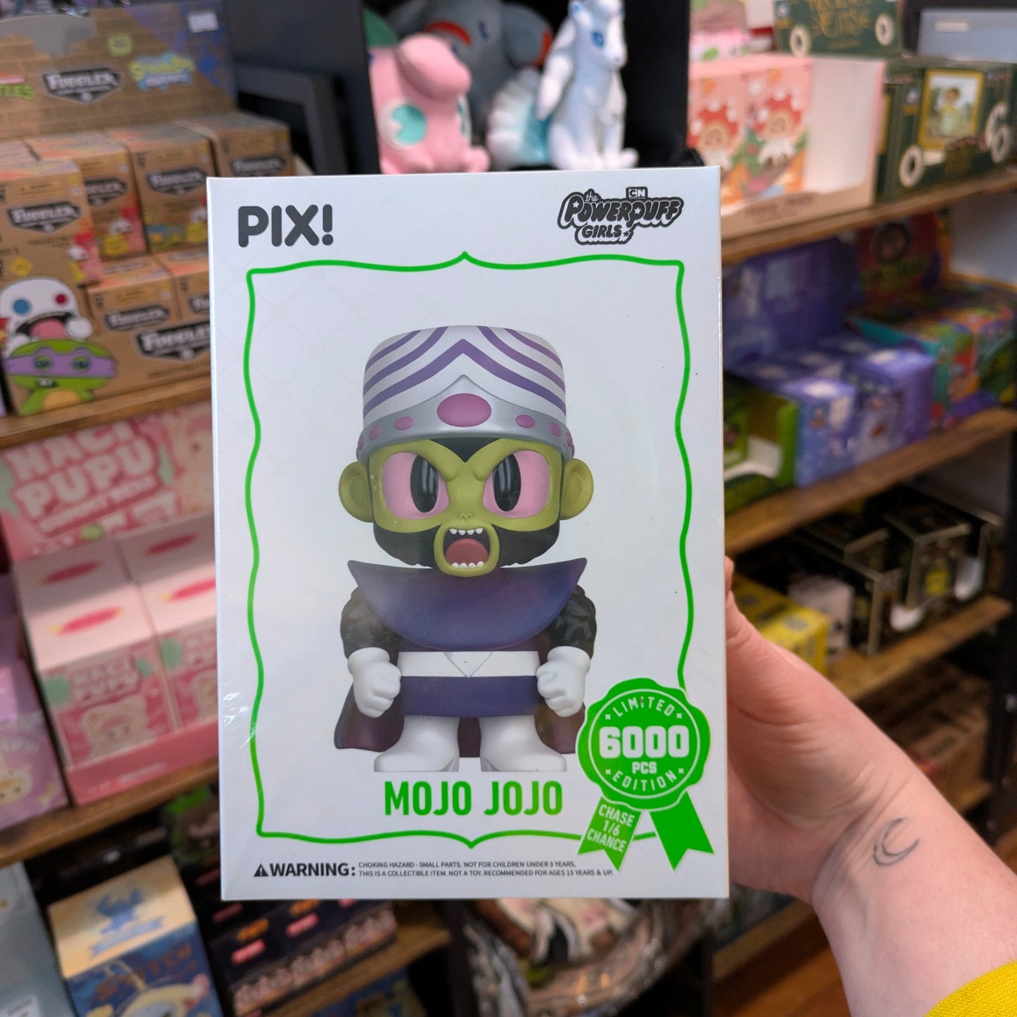 [Thrilljoy] Powerpuff Girls - Mojo Jojo LE6000 PIX Vinyl Figure (1 in 6 Chance at Chase) Ralphie's Funhouse