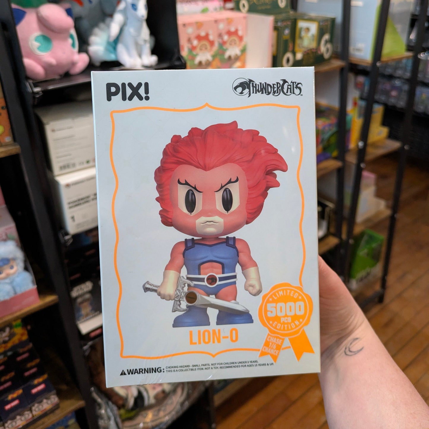 [Thrilljoy] Thundercats - Lion-O LE5000 PIX Vinyl Figure (1 in 6 Chance at Chase) Ralphie's Funhouse