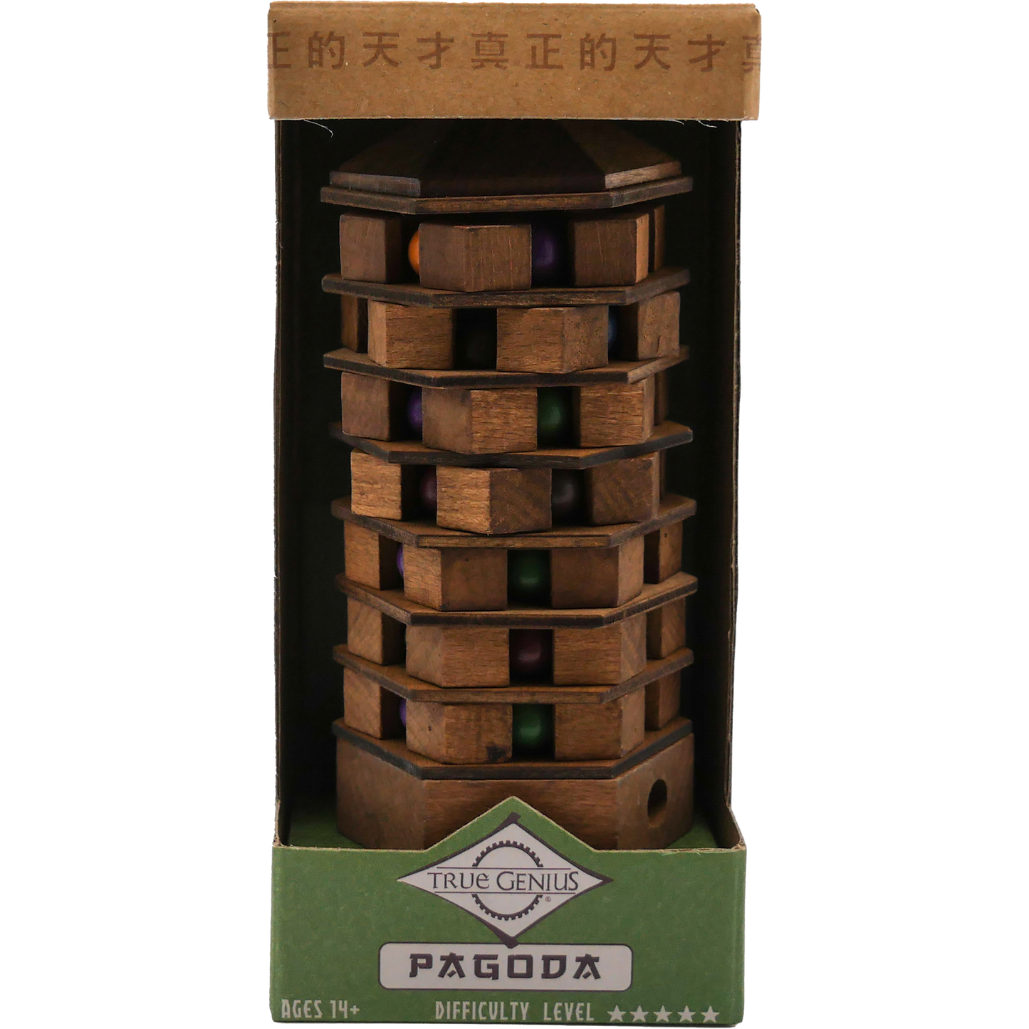 Pagoda Brainteaser Puzzle True Genius