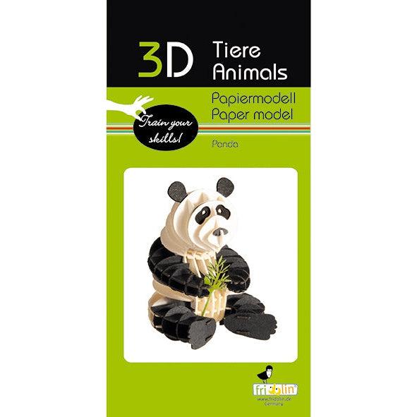 Panda 3D Cardboard Model Kit Fridolin