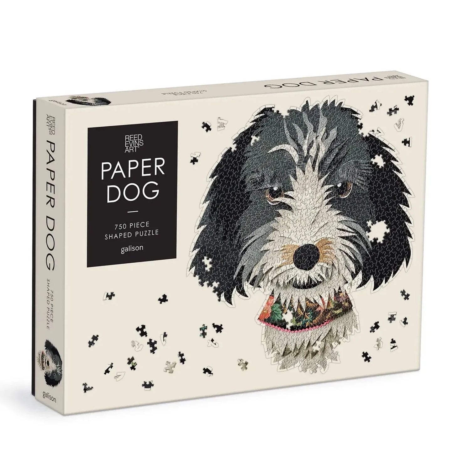 Paper Dog 750 Piece Shaped Jigsaw Puzzle Galison