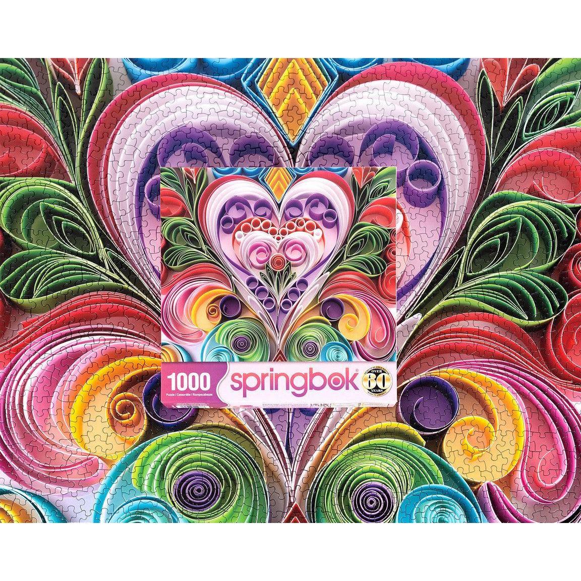 Paper Hearts 1000 Piece Jigsaw Puzzle Springbok