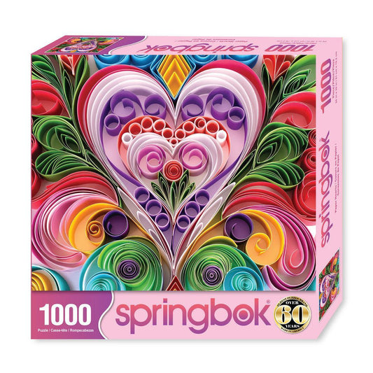 Paper Hearts 1000 Piece Jigsaw Puzzle Springbok