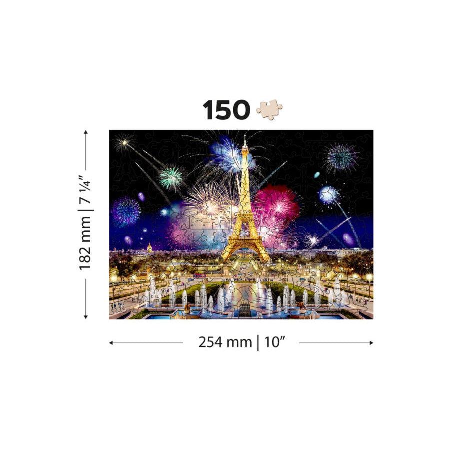 Paris by Night 150 Piece Wood Jigsaw Puzzle Wooden City