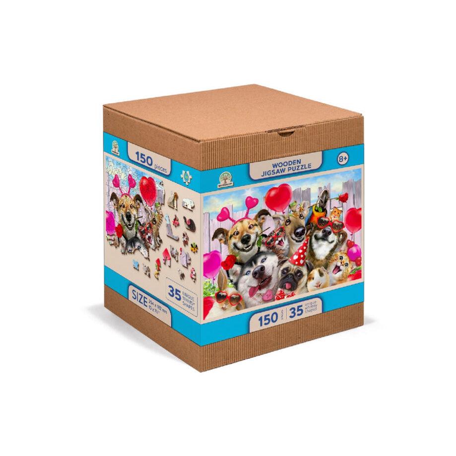 Party Time 150 Piece Jigsaw Puzzle Wooden City Puzzle Merchant
