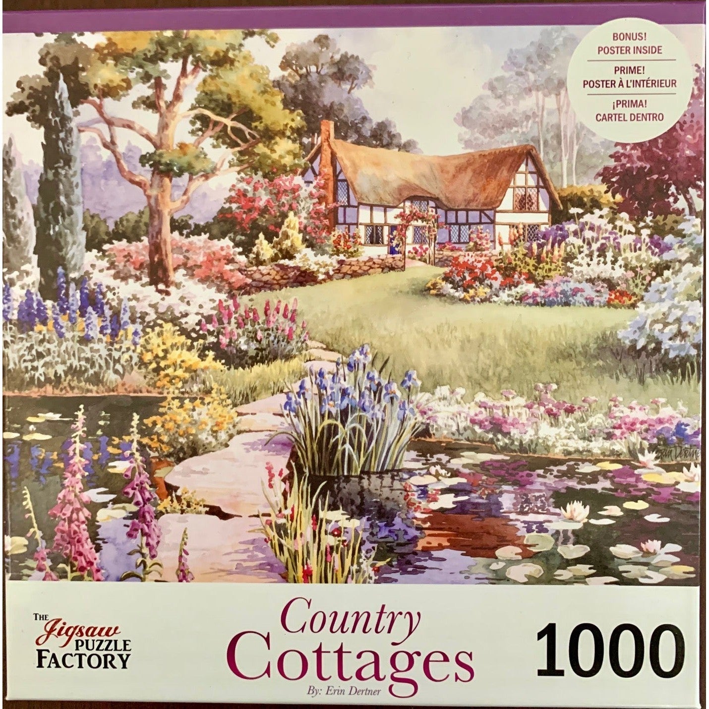 Peaceful Retreat Country Cottages 1000 Piece Jigsaw Puzzle Leap Year Puzzle Merchant