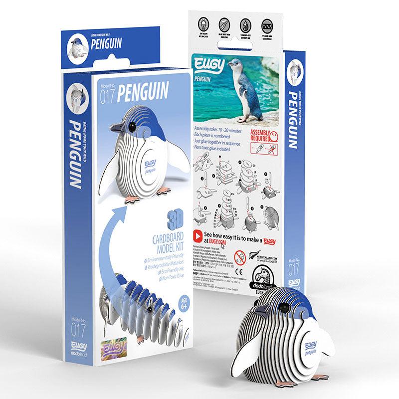 Penguin 3D Cardboard Model Kit Eugy Puzzle Merchant