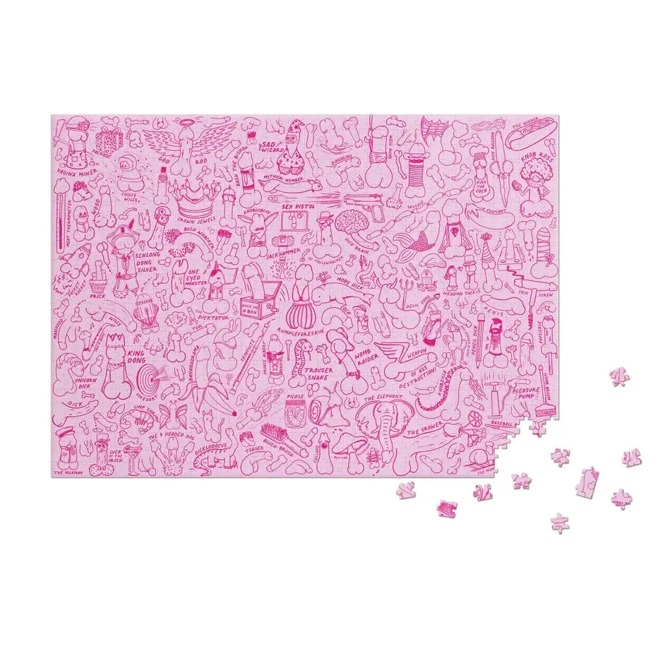 Penis 1000 Piece Jigsaw Puzzle Bubblegum Stuff