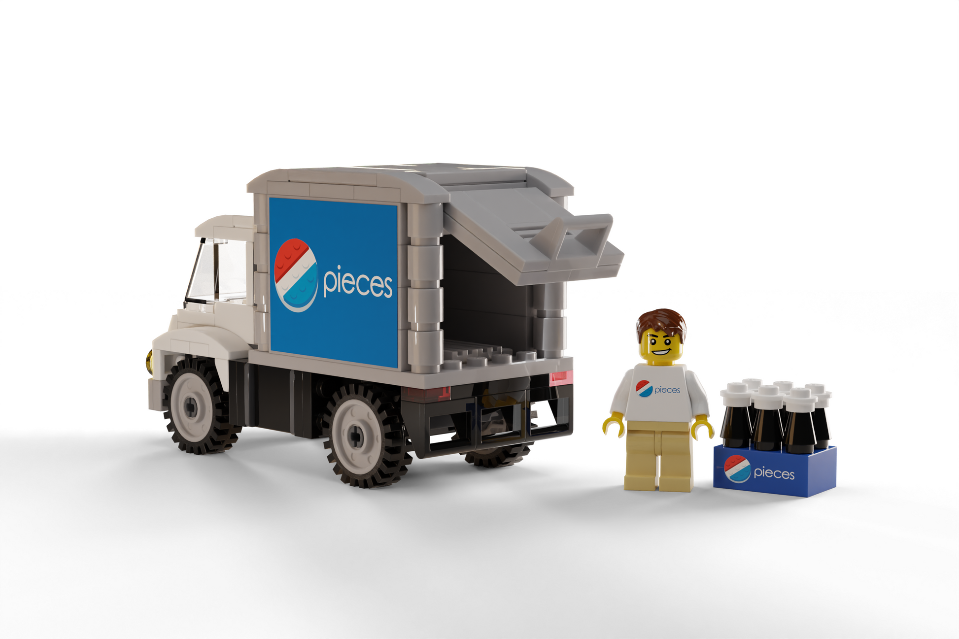 B3 Customs Pieces Soda Delivery Truck with Minifig B3 Customs