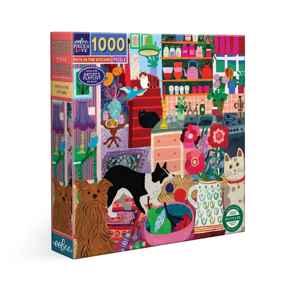 Pets in the Kitchen 1000 Piece Jigsaw Puzzle eeBoo