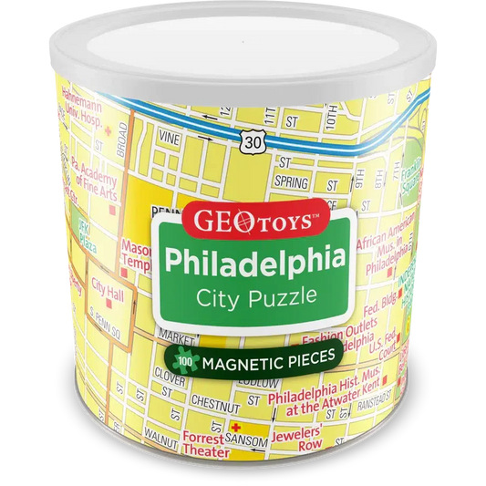 Philadelphia City 100 Piece Magnetic Jigsaw Puzzle Geotoys
