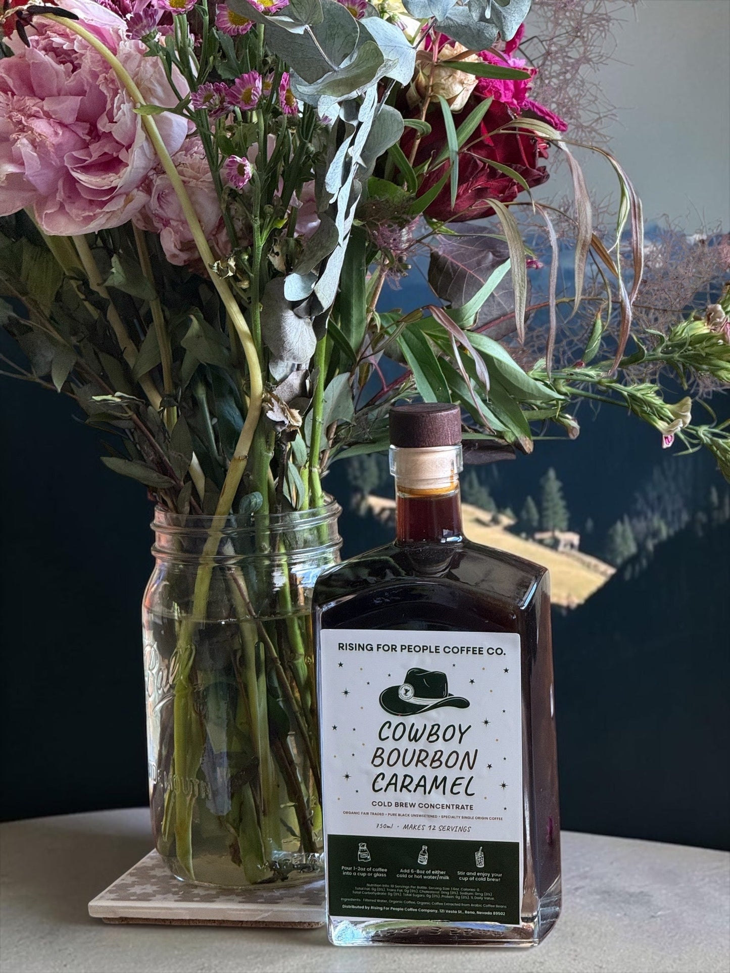 Cowboy Caramel Bourbon Cold Brew Concentrate | Ready-to-Drink Cold Brew Coffee 750ml