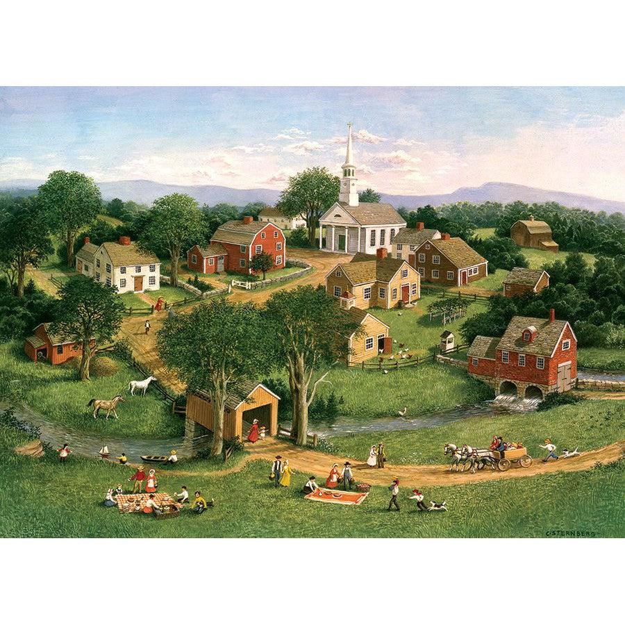 Picnic by the Bridge 1000 Piece Jigsaw Puzzle Cobble Hill