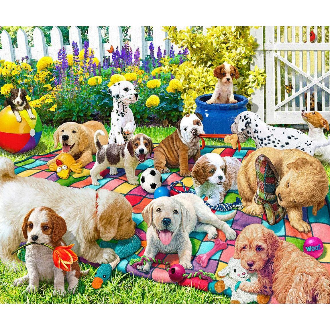 Playful Pups on Parade 1000 Piece Jigsaw Puzzle Springbok